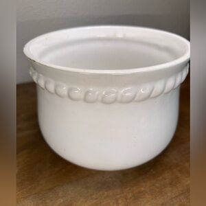 Vintage Beaded Rope Planter Portugal Pottery